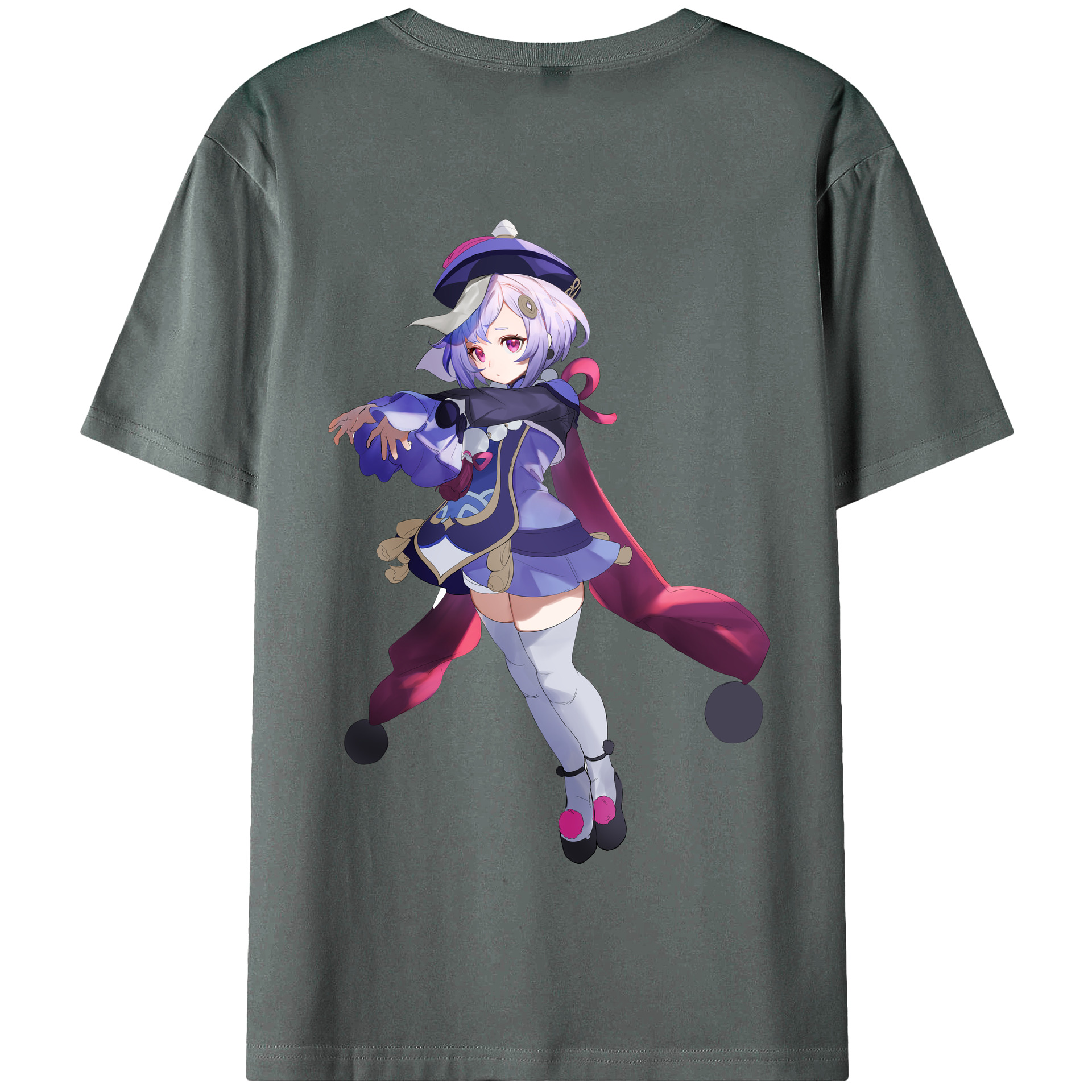 げんし神 七七 なな  genshin Nana 綿100％半袖Tシャツ（背面プリント）